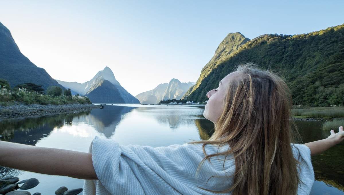 Girl enjoying nature