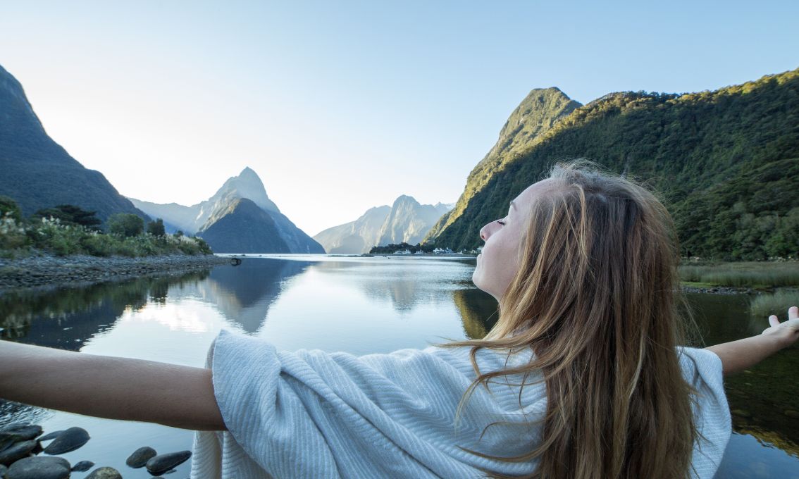 Girl enjoying nature