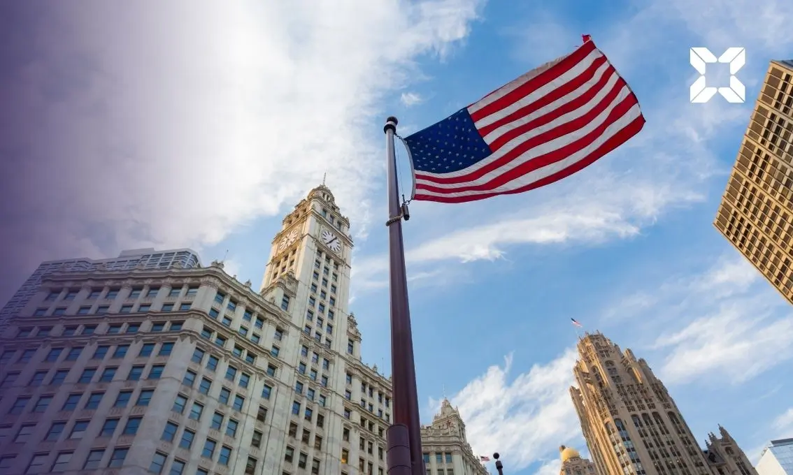 Picture of a US flag